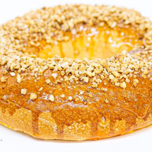 Bargueño relleno de sobrasada D.O. Mallorca con topping de crocanti